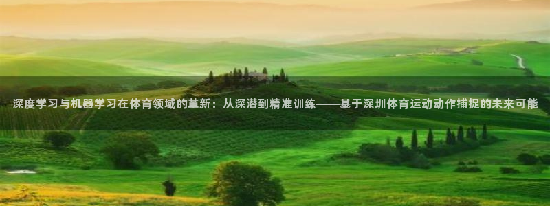 k1体育链接：深度学习与机器学习在体育领域的革新：从深潜到精准训练——基于深圳体育运动动作捕捉的未来可能