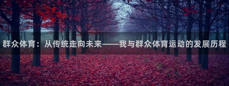 k1体育平台下载：群众体育：从传统走向未来——我与群众体育运动的发展历程
